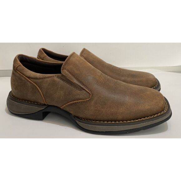 Roper Wilder Slip On Square Toe Men’s Vintage Tan Size 9 main image 12